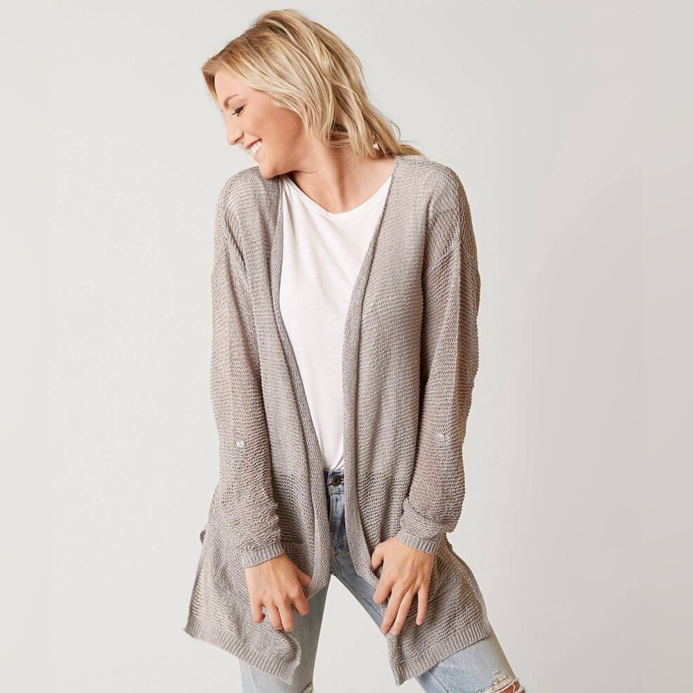 ❤️DAYTRIP❤️Open Weave Cardigan Sweater Oatmeal